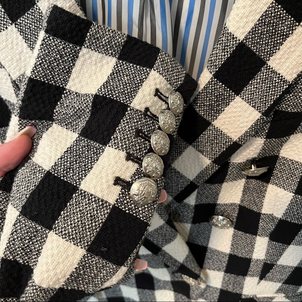 Veronica Beard Checked Dickey Jacket - image 4